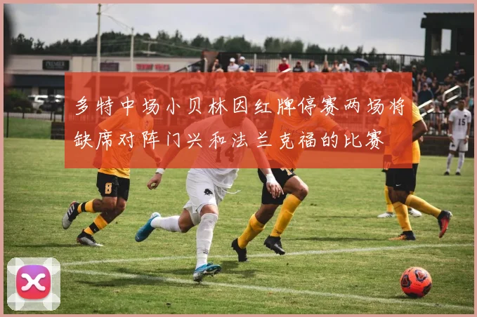多特中场小贝林因红牌停赛两场将缺席对阵门兴和法兰克福的比赛